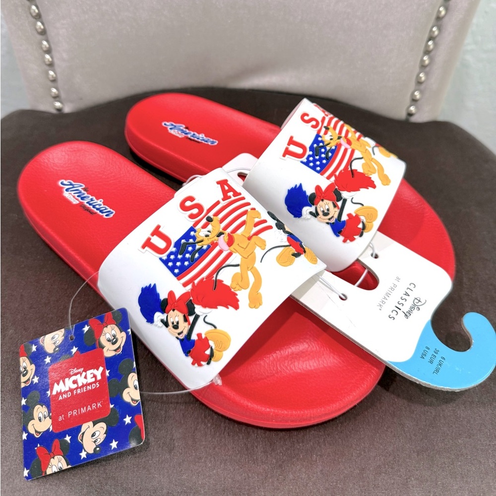 NEW Mickey and Friends USA Flag Slides